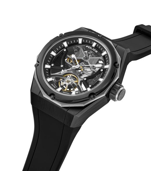 Reloj Police Hombre PEWGR0082301 Sport Negro Acero Automático