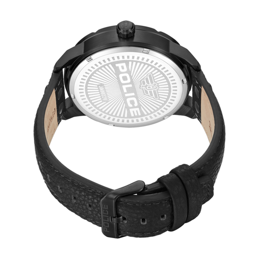 Reloj Police Hombre PEWJA0022001 Piel Negra Acero Negro Analógico
