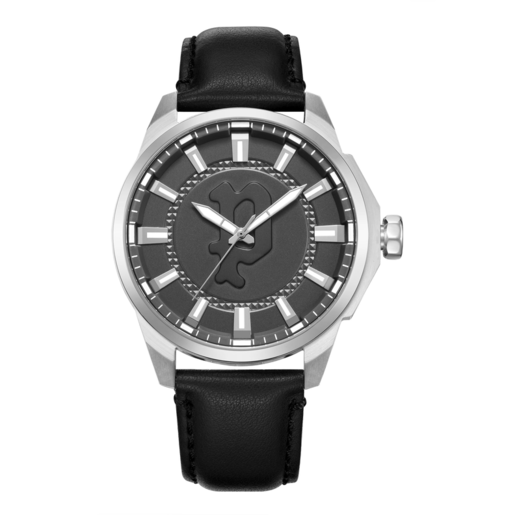 Reloj Police Hombre PEWJA2204305 Piel Negra Acero Analógico