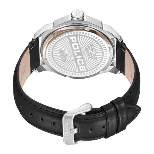 Reloj Police Hombre PEWJA2204305 Piel Negra Acero Analógico