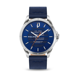 Reloj Police Hombre PEWJA2204501 Piel Azul Acero Analógico