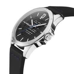 Reloj Police Hombre PEWJA2204502 Piel Negra Acero Analógico