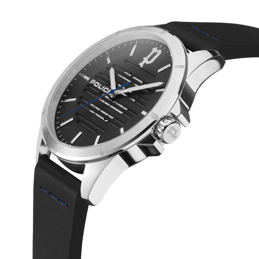Reloj Police Hombre PEWJA2204502 Piel Negra Acero Analógico