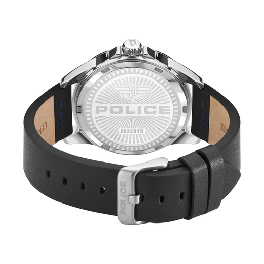 Reloj Police Hombre PEWJA2204502 Piel Negra Acero Analógico
