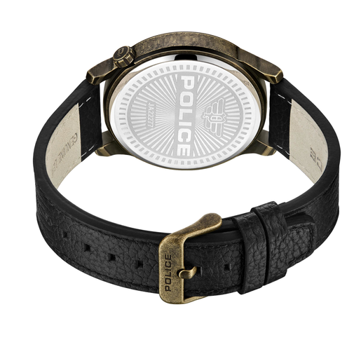 Reloj Police Hombre PEWJA2227702 Piel Negra Acero Analógico