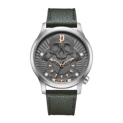 Reloj Police Hombre PEWJA2227703 Piel Verde Acero Analógico