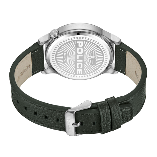 Reloj Police Hombre PEWJA2227703 Piel Verde Acero Analógico