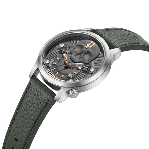 Reloj Police Hombre PEWJA2227703 Piel Verde Acero Analógico