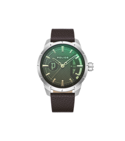 Reloj Police Hombre PEWJB2226902 Piel Marrón Acero Analógico