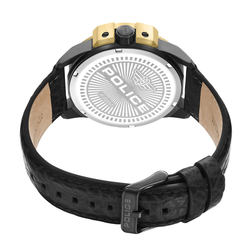 Reloj Police Hombre PEWJF0005704 Piel Negra Acero Negro Analógico