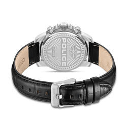 Reloj Police Hombre PEWJF0021509 Piel Negra Cronógrafo Acero Analógico