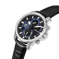 Reloj Police Hombre PEWJF0021509 Piel Negra Cronógrafo Acero Analógico