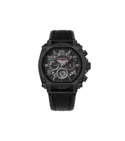 Reloj Police Hombre PEWJF0021903 Piel Negra Cronógrafo Acero Negro Analógico