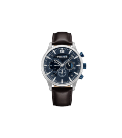 Reloj Police Hombre PEWJF2002801M Piel Marrón Cronógrafo Acero Analógico