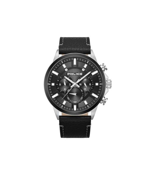 Reloj Police Hombre PEWJF2195141M Piel marrón Cronógrafo Acero Analógico