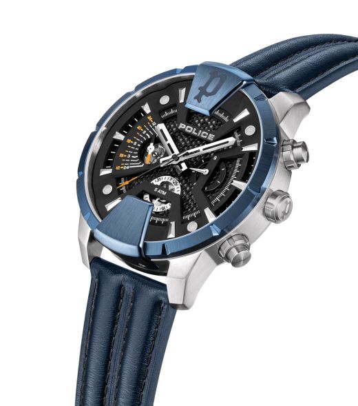 Reloj Police Hombre PEWJF2203709 Sport Azul Cronógrafo Acero Analógico
