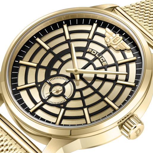 Reloj Police Hombre PEWJG0005203 Acero Dorado Analógico