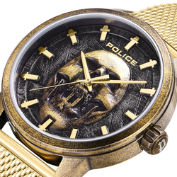 Reloj Police Hombre PEWJG0005504 Acero Dorado Analógico