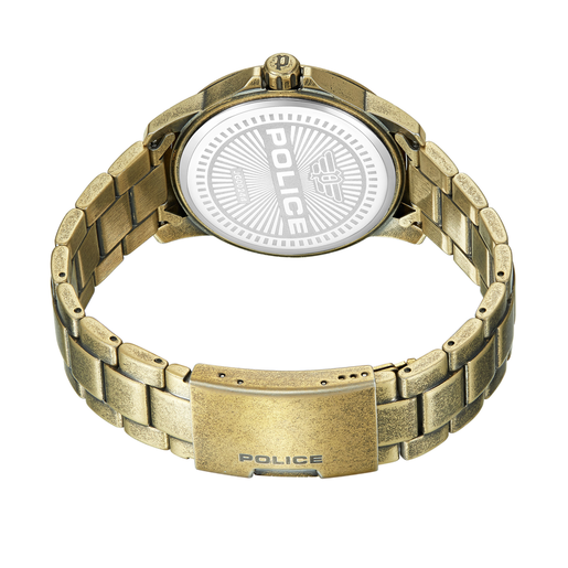 Reloj Police Hombre PEWJG0024401 Acero Dorado Analógico