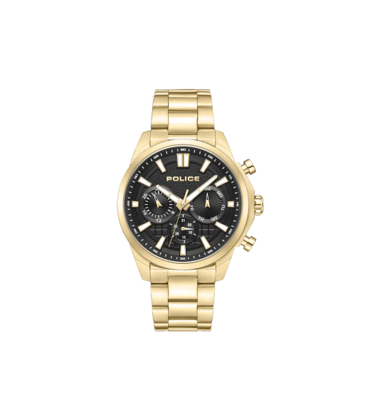 Reloj Police Hombre PEWJK0021005 Cronógrafo Acero Dorado Analógico