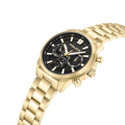 Reloj Police Hombre PEWJK0021005 Cronógrafo Acero Dorado Analógico