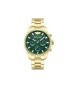Reloj Police Hombre PEWJK2227809 Cronógrafo Acero Dorado Analógico