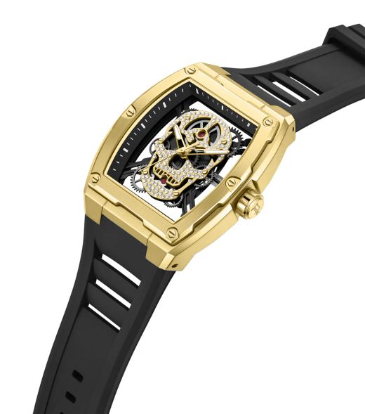 Reloj Police Hombre PEWJM0081303 Sport Negro Acero Dorado Analógico
