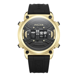Reloj Police Hombre PEWJP2228501 Sport Negro Acero Dorado Analógico-Digital