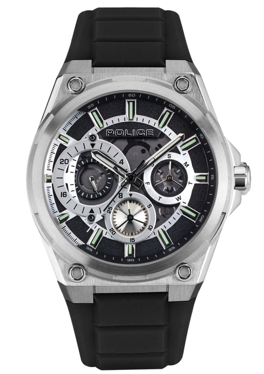 Reloj Police Hombre PEWJQ2203201 Sport Negro Cronógrafo Acero Analógico