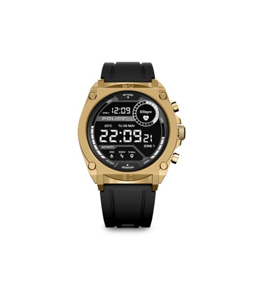 Reloj Police Smartwatch PEIUN0000105 Sport Negro Acero Dorado