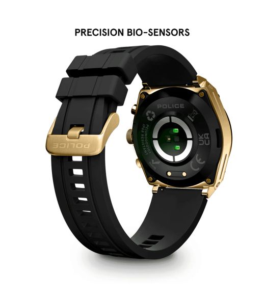Reloj Police Smartwatch PEIUN0000105 Sport Negro Acero Dorado