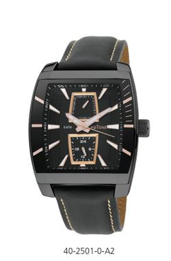 Reloj Potens Hombre 40-2501-0-A2 Piel Negra