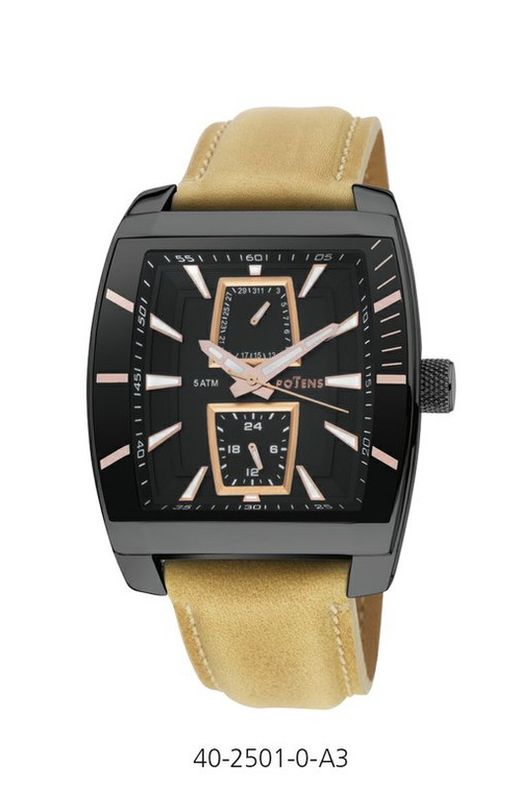 Reloj Potens Hombre 40-2501-0-A3 Piel Beige