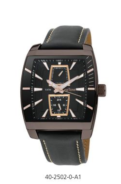 Reloj Potens Hombre 40-2502-0-A1 Piel Negra