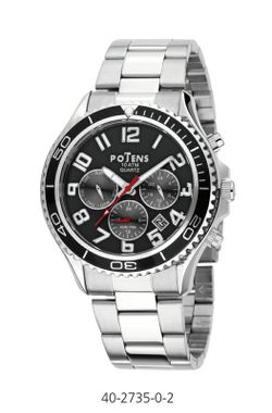Relógio masculino Potens 40-2735-0-2 de aço