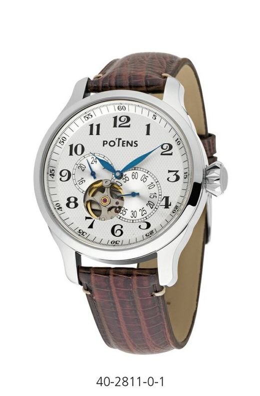 Montre Homme Potens 40-2811-0-1 Automatique Cuir Marron