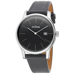 Reloj Potens Hombre 40-2851-0-4 Piel Gris Acero Analógico