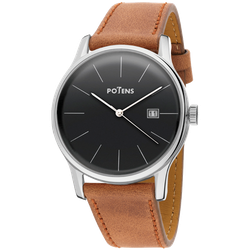 Reloj Potens Hombre 40-2851-0-5 Piel Marrón Acero Analógico