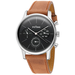 Reloj Potens Hombre 40-2854-0-4 Piel Marrón Acero Analógico