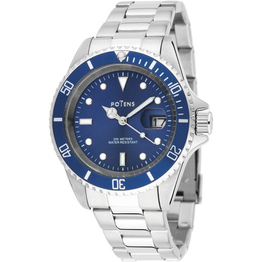 Reloj Potens Hombre 40-2883-0-3 Acero Azul