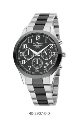Reloj Potens Hombre 40-2907-0-0 Bicolor Acero Negro