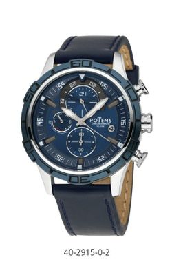 Reloj Potens Hombre 40-2915-0-2 Piel Azul