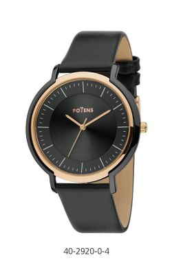 Reloj Potens Hombre 40-2920-0-4 Piel Negra