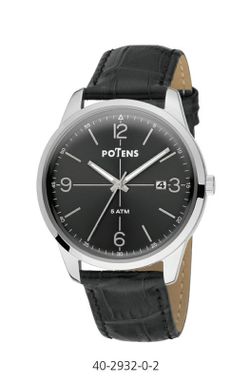 Reloj Potens Hombre 40-2932-0-2 Piel Negra Milano