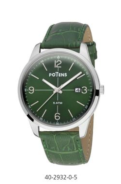 Reloj Potens Hombre 40-2932-0-5 Piel Verde Milano