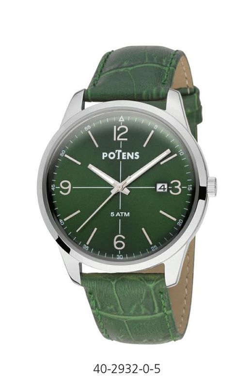 Rellotge Potens Home 40-2932-0-5 Pell Verda Milano