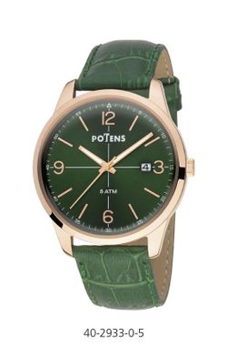 Reloj Potens Hombre 40-2933-0-5 Piel Verde Milano