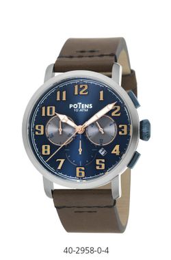 Reloj Potens Hombre 40-2958-0-4 Piel Marrón Sydney