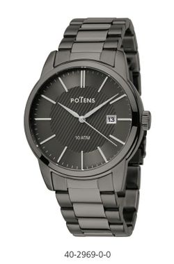 Reloj Potens Hombre 40-2969-0-0 Acero Negro