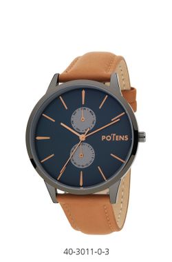 Reloj Potens Hombre 40-3011-0-3 Piel Marrón